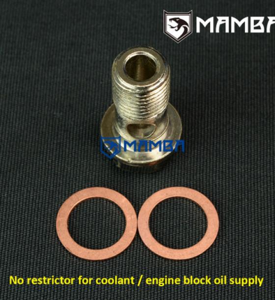 Turbo Banjo Bolt with 1.8mm restrictor & washer