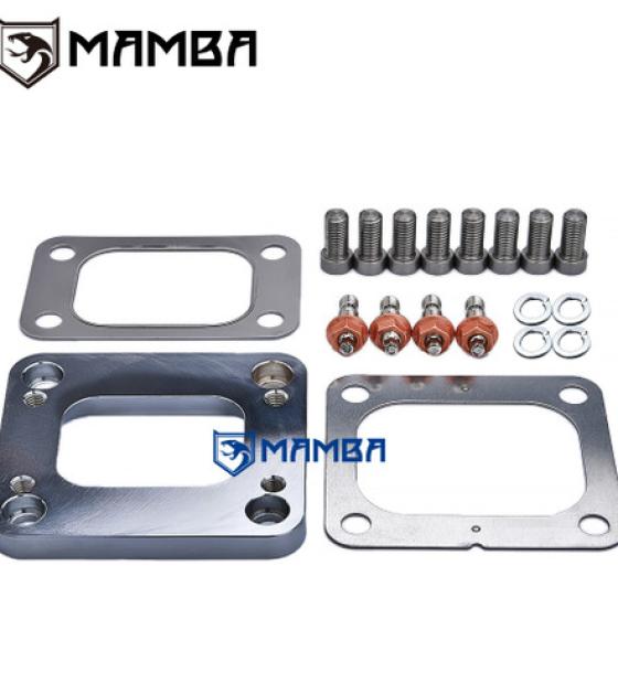 Garrett T4 Header to T3 Turbocharger Flange Adapter Kit (Single Entry/Scroll)