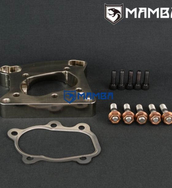 VW GOLF 6 EA888 Turbocharger Flange Garrett GT28R 5 Bolt to Factory dump pipe