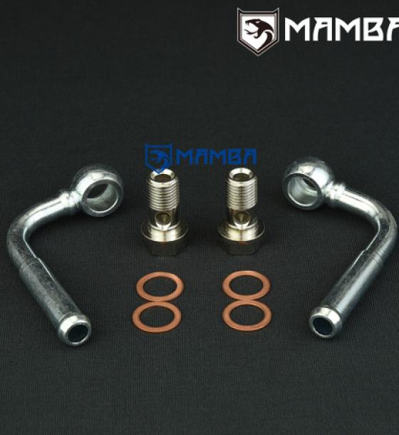 Turbo Water Pipe kit M14x1.5 to 1/2" barb TD05H TD06 GT28R