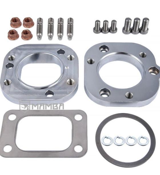 3 Bolt NA to T3 Exhaust Turbocharger Flange Kit For TOYOTA 1HZ 4.2L Land Cruiser