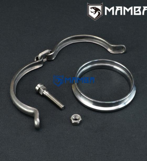 Garrett Stainless 3" V-Band Flange Adapter Ring + Clamp
