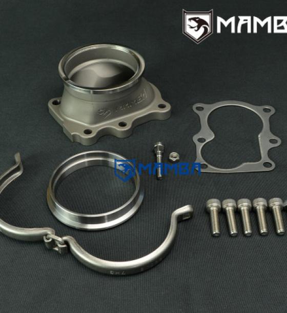 6 Bolt to 3" V-band Dump Pipe Flange For Nissan TD42 Patrol