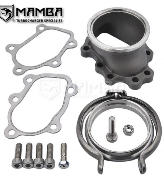 Turbo 5 bolt to 3" V-band Dump Pipe Flange TB25, GT25R, GT28