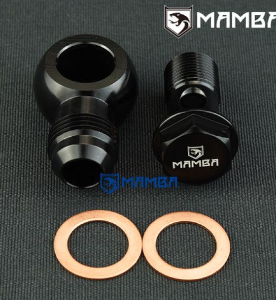 Billet T6 Aluminum Banjo Bolt Kit M18xP1.5 to 10AN Oil Cooler
