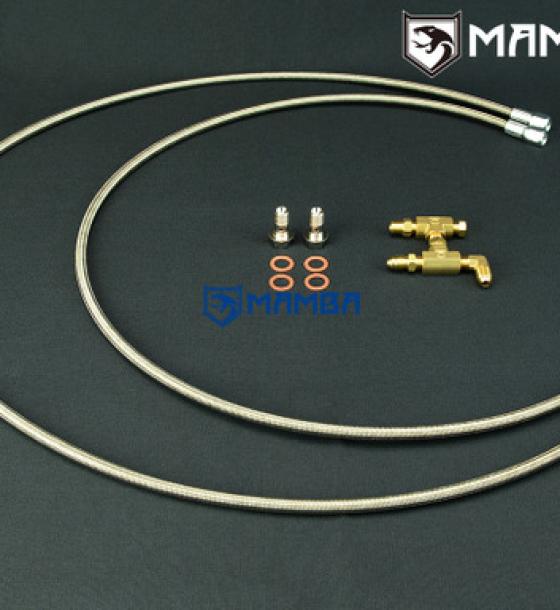 Turbocharger oil feed line For Nissan VQ35DE 350Z G35 w/ Garrett GT28R ball bearing