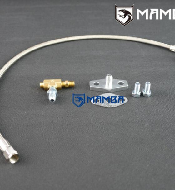 渦輪鐵弗龍入油管蓋瑞特 Garrett T3 T4 T04B T04E T04R 104cm  節流2mm