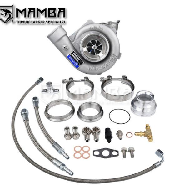 MAMBA D5-7 Uni Rally 3" GTX2860R-49T Ball Bearing Turbocharger +.61 Dual V-Band