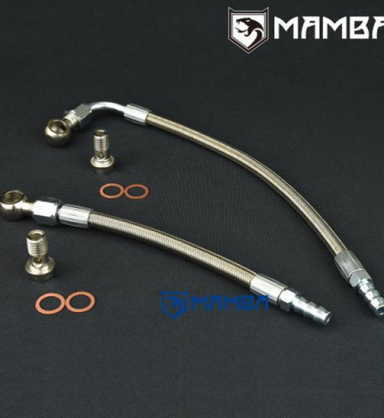 Turbocharger Water Hose Line For Mitsubishi 4B11T EVO X w/ Borgwarner EFR Ball Bearing