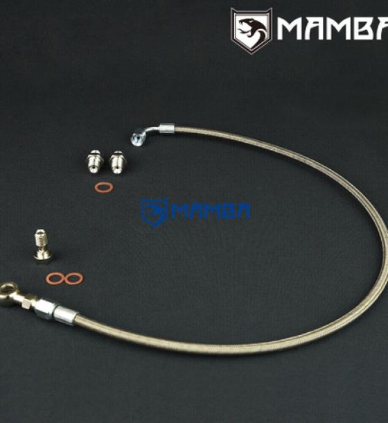 Turbocharger Oil Feed Line Mitsubishi 4B11T Lancer EVO X w/ BorgWarner EFR Ball Bearing