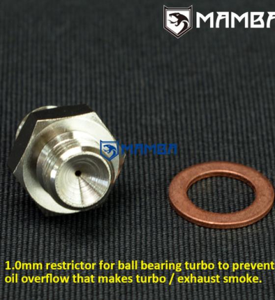 Turbocharger Oil Feed Adapter Fitting 4AN to 7/16"-24 Garrett Ball Bearing GT28R GT30R