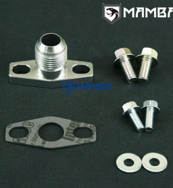 渦輪回油管 38.1~44mm flange to 10AN For Garrett TB25 TB28