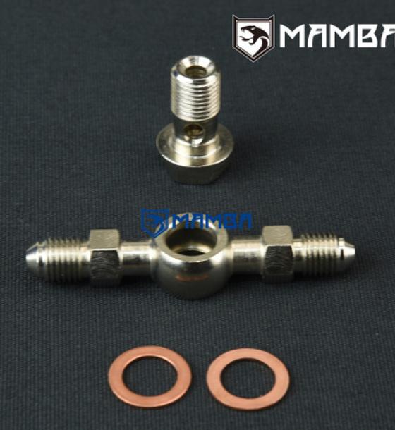 Banjo Bolt Kit M12x1.25 to 4AN / For Subaru EJ20 EJ25 AVCS Turbocharger Oil Feed