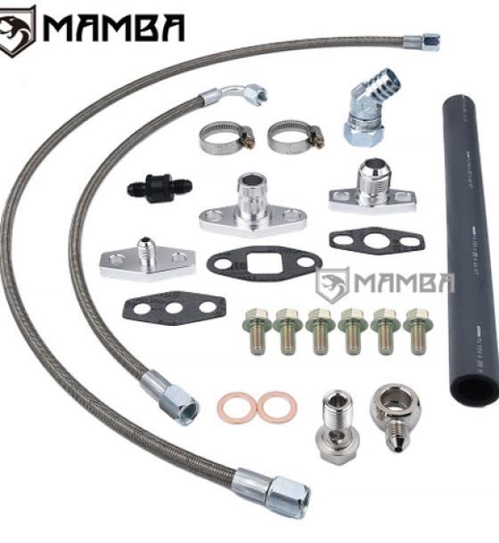 Turbocharger Oil Feed & Return line Kit Ford Falcon BA BF XR6 Garrett GT3788R GT4088R