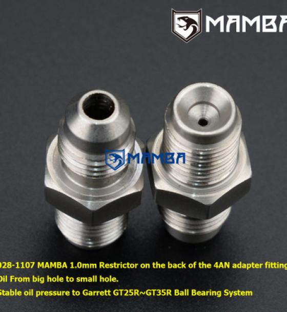 SUS304 4AN Turbocharger Oil Feed Adapter Fitting / Garrett BB GT3582R GTX3582R