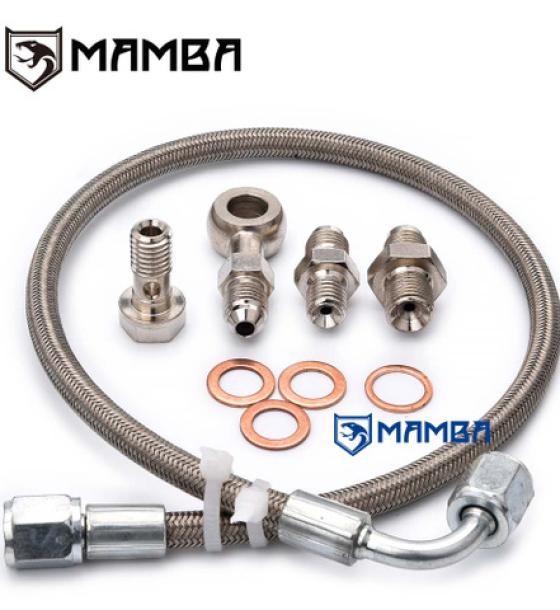 Turbocharger Oil Feed Line Kit For Nissan Patrol TD42 GU TD05H 2.5mm Restrictor