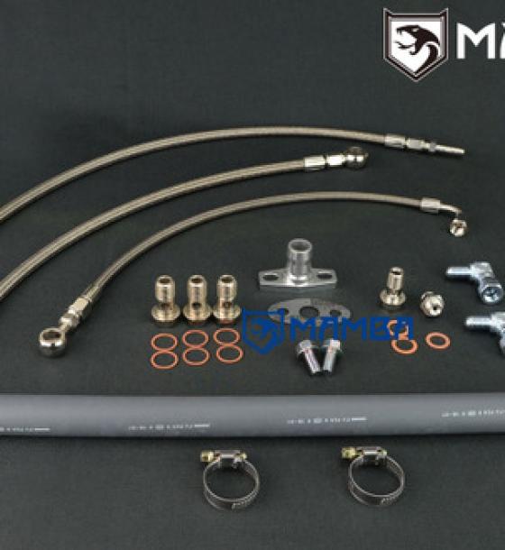 Turbocharger Oil & Water Line Kit For Nissan RD28 Patrol w/ Original TB25 Stock