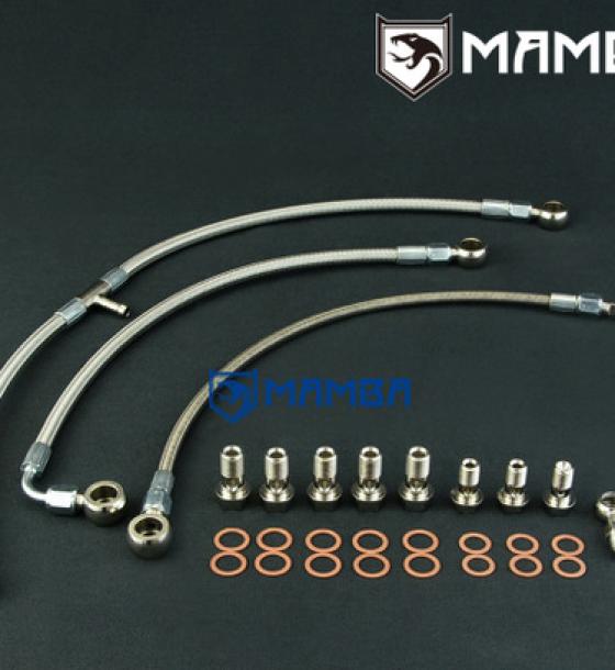 渦輪油水管 SAAB 9-3 B204 Garrett TB25 TB2569 Turbo oil water Line
