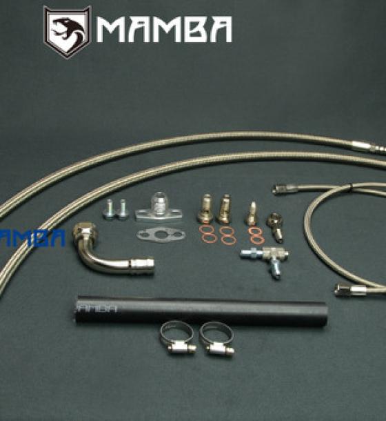 Turbocharger Oil Water Line For Nissan Primery P11 SR20DE w/ GT28R (oil return included