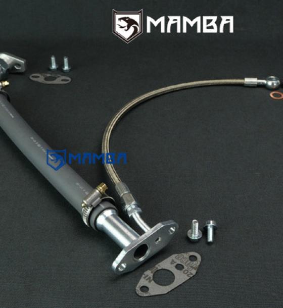 Turbocharger Oil Feed Return Pipe Line 01~ TOYOTA 1ND-TV 1.4L Yaris D4-D 17201-30130