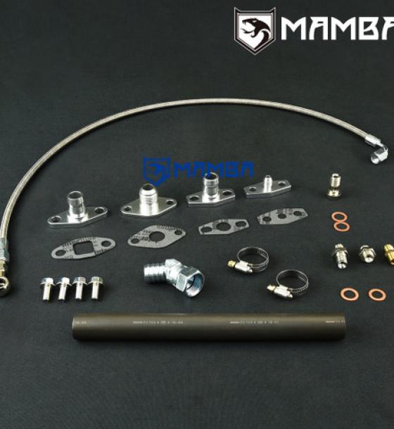 Turbocharger Oil Feed & Return Line For Top Mount TOYOTA 1JZ 2JZ w/ Garrett T3 T4 T04Z