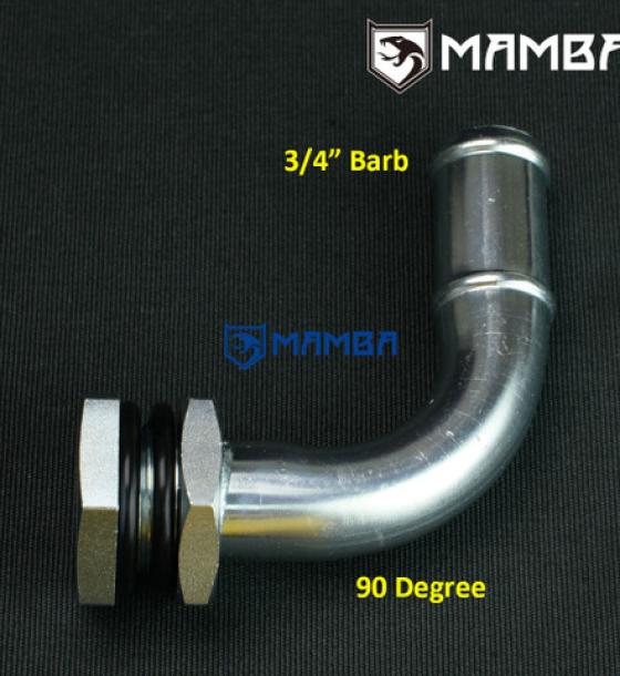 DIY turbo oil pan /sump oil return adapter 90 Deg / 3/4" bar