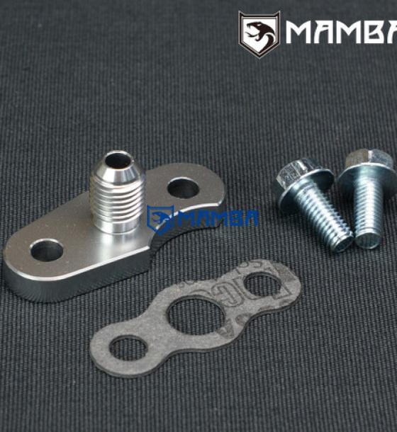 渦輪回油管 32mm 4AN Turbo Oil Feed Flange Kit
