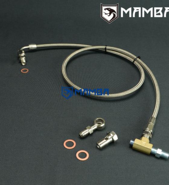 Turbocharger Oil Feed Line Kit For Nissan Patrol TD42 GQ GT28R 1.0mm Restrictor