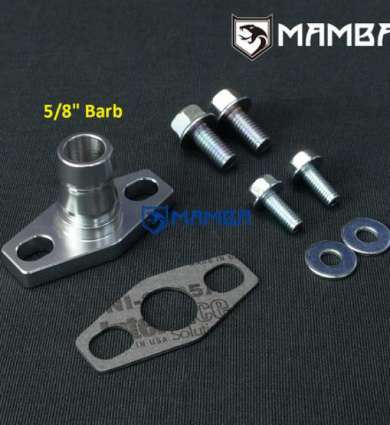 5/8" Barb Turbocharger Oil Return Flange Kit Fit TD04/05/06