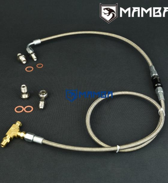 Turbocharger Oil Feed Line Kit For Nissan Patrol TD42 GQ w/ TD05H Turbocharger w/ filter