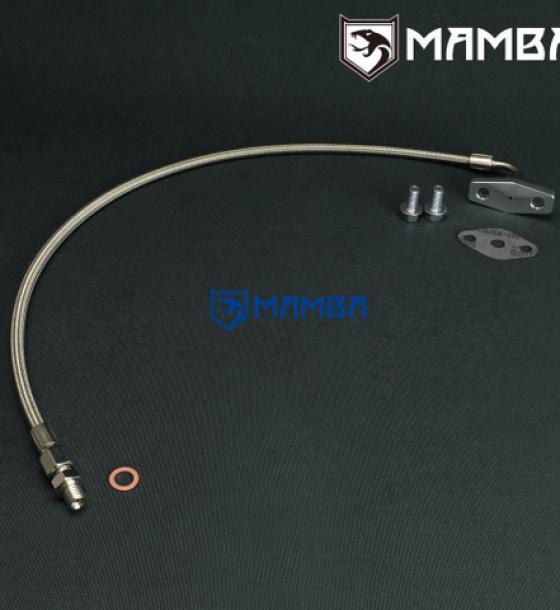 Turbocharger Oil Feed Line For Mitsubishi Starion 4G63T w/ Garrett T3 T4 T04B T04E T04