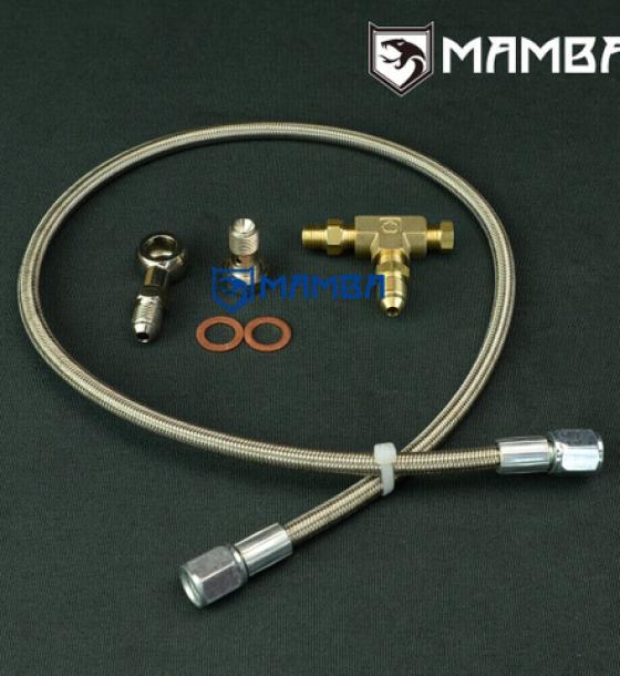 Turbo Oil Feed Line M12x1.25 To Turbo w/ 1.8mm 100cm 4AN Lin