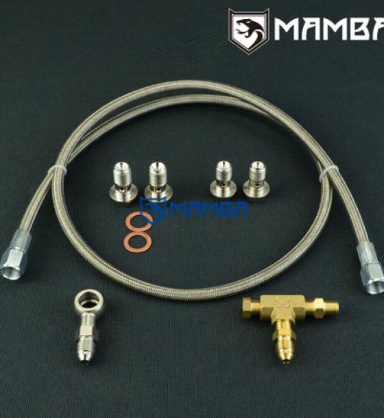 100cm Turbo oil feed line w/ 1/8NPT Tee / Greddy T78 T88 T88