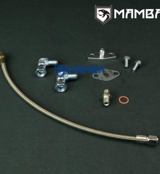 Turbocharger Oil Feed Line Kit for Nissan SR20DET S13 S14 S15 Top Mount Garrett T3 T4