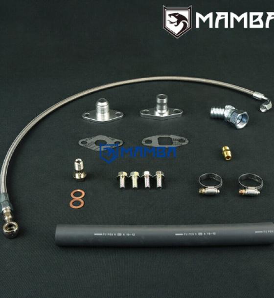 Turbocharger Oil Feed & Return Line For TOYOTA 1JZ 2JZ w/ Precision PTE 5558 5858 5862