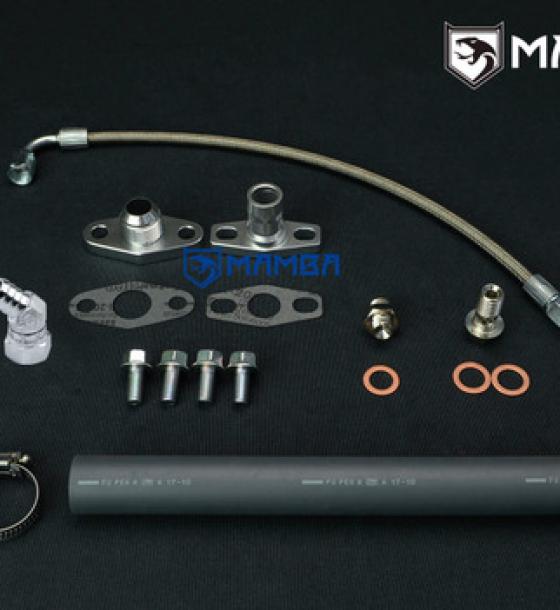 Turbocharger Oil Feed & Return Line For TOYOTA Supra 7M-GTE MA70 w/ Garrett GT30R GT35R