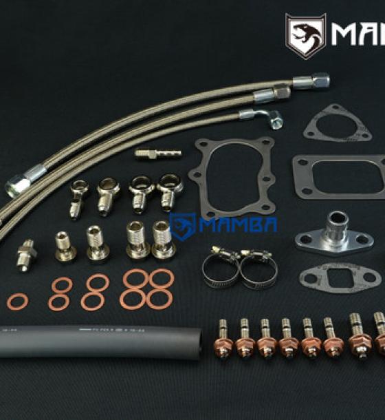 MAMBA Turbocharger Oil & Water Line Install Kit for Nissan RB20DET GTIR 16mm water hole