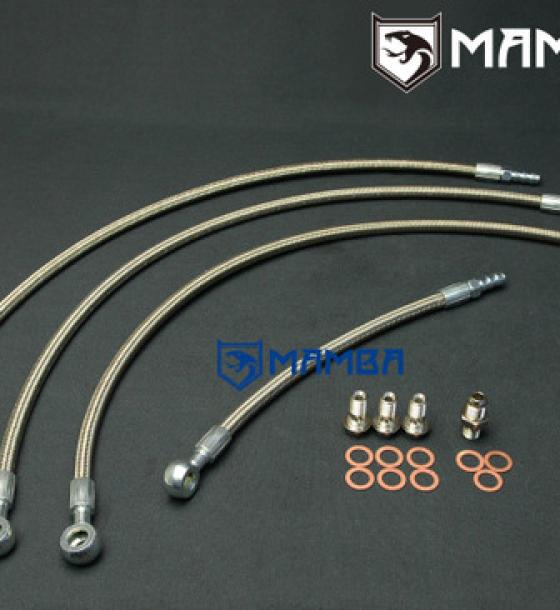 Turbocharger water coolant line Mitsubishi 6G72T 3000GT VR4 Twin TD04 6AN 3/8"