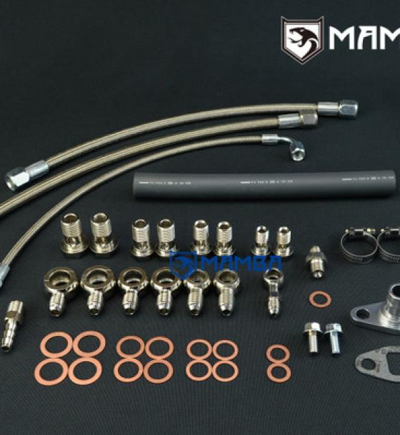Turbocharger Oil & Water Line Kit For Nissan CA18DET S13 w/ RB20 RB25 factory Turbocharger