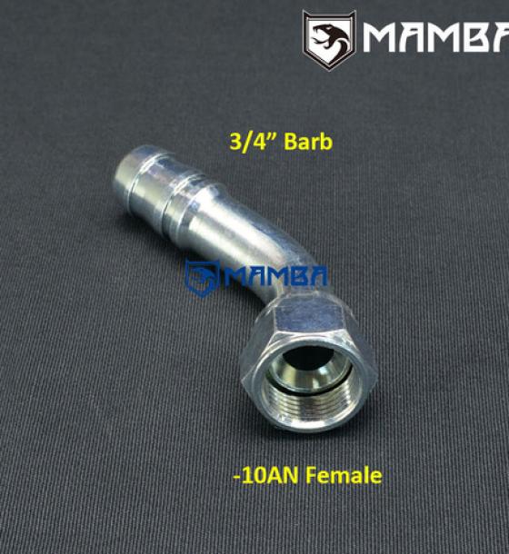 Adapter Fitting 10AN 45 Degree 3/4" turbo oil return / block