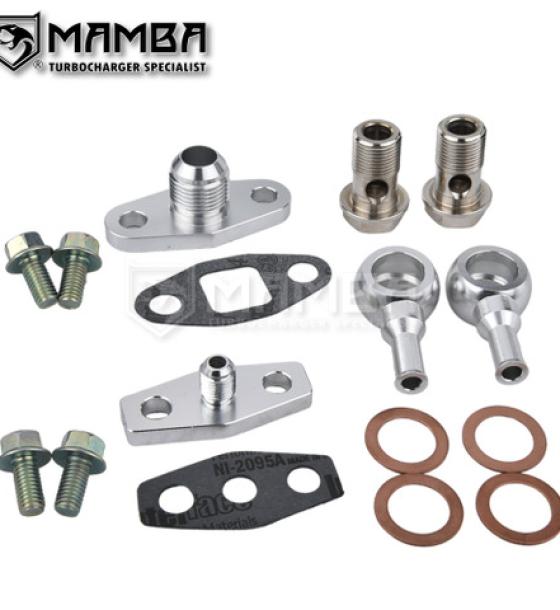 Turbo Oil Water Flange Adapter Garrett GT40R GT42R GT45R渦輪
