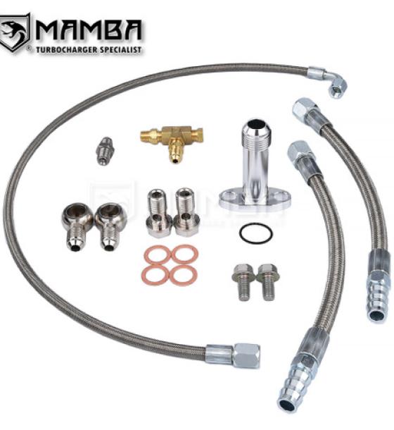 MAMBA Universal Turbocharger Oil & Water Line kit Garrett GT25R GT28R GT29R GT30R GT35R