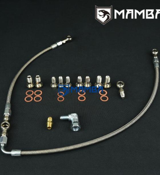 For SUBARU EJ20 EJ25 AVCS Turbocharger Oil Feed Line / TF035HM TD04L TD05H TD06