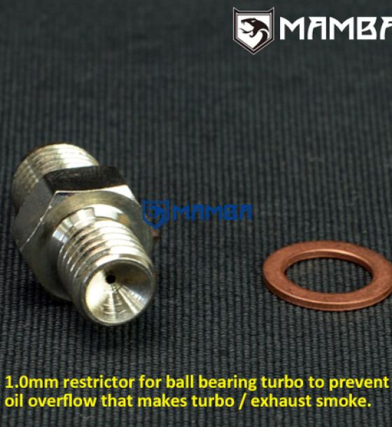 Turbo 渦輪 入油雙頭牙螺絲(有節流2.0mm) 4AN to M10 *1.25mm