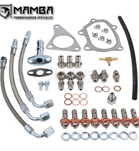 MAMBA Turbocharger Install Line Gasket Kit For Subaru WRX Forester IHI RHF55 VF30 VF35