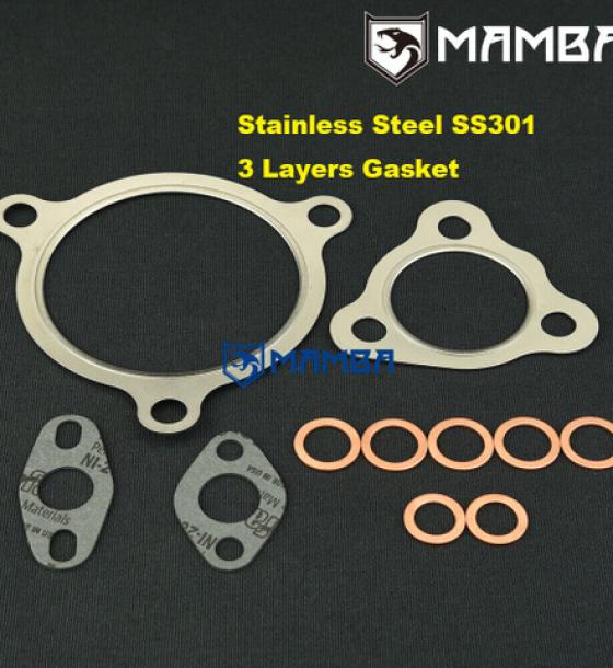 MAMBA SS301 3 Layers Turbocharger Turbine & Oil Gasket AUDI S3 TT 1.8T K04 53049880022