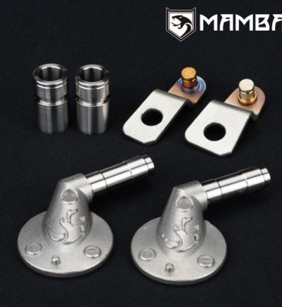 SUS316 Twin Turbocharger Wastegate Rattle Flapper Kit For BMW S63 MGT2260 X5M X6M